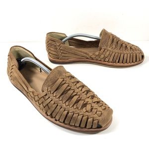 Nisolo Huarache Leather Slip On Closed Toe Sandal